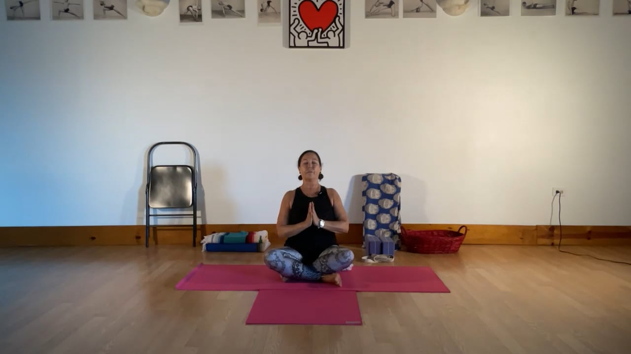 9-2-22 Iyengar Yoga: Activating the heel/ankle bone, balance on feet with standing poses, twists, inversions, and sitting.