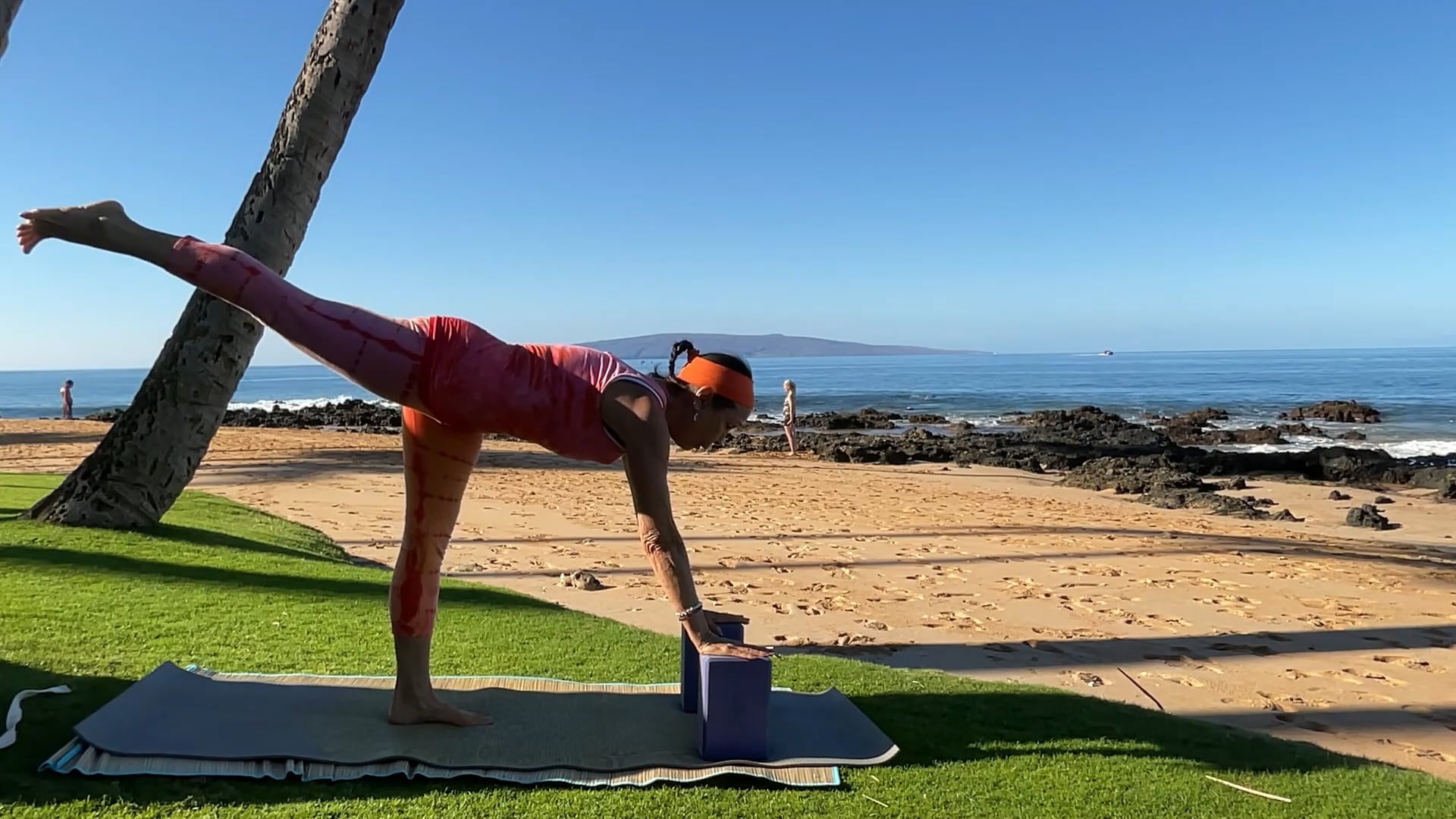 12-3-25 Gentle Beach Yoga: Focus on arms and legs for strength and flexibility.