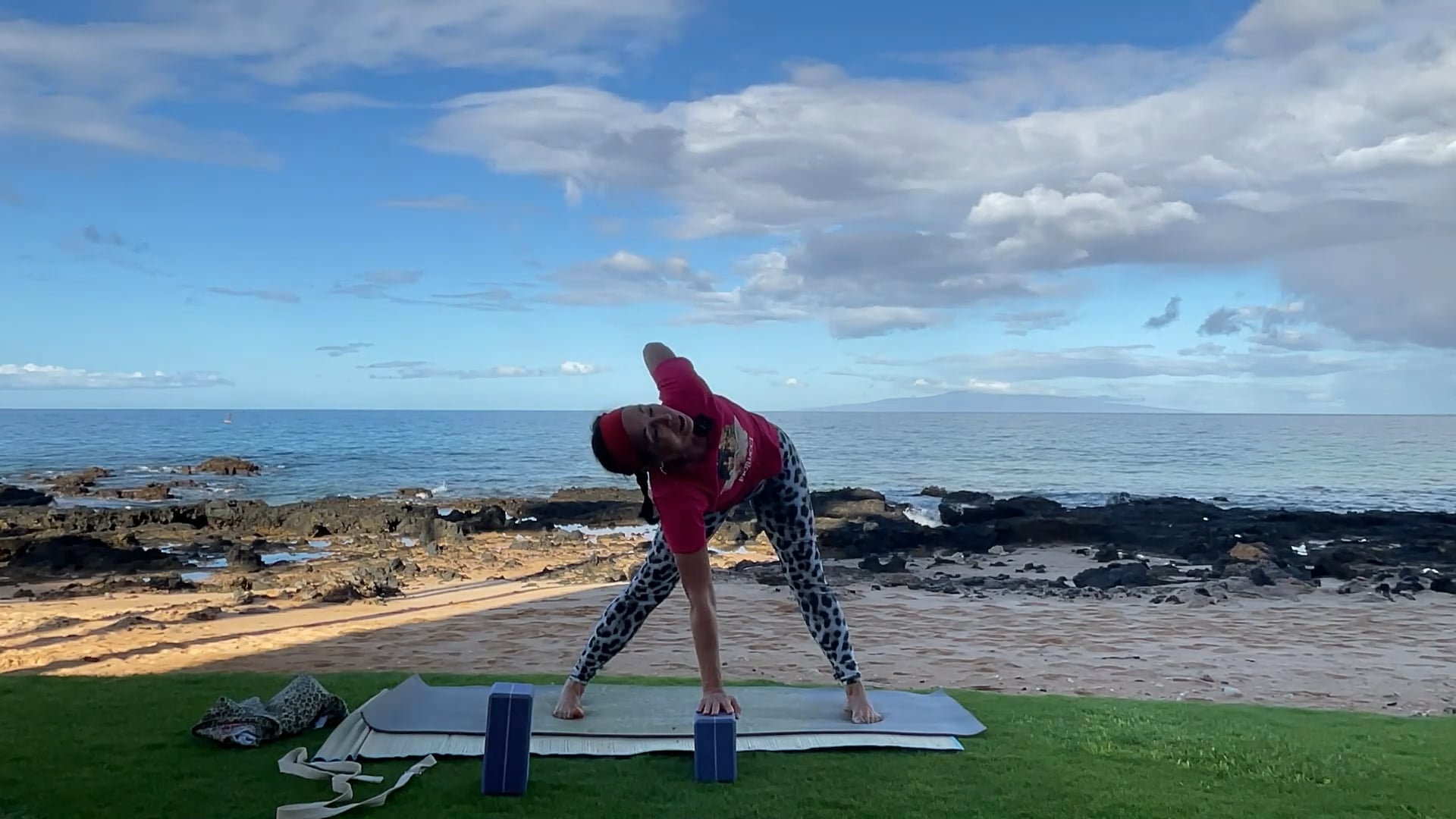 10-21-25 Gentle Beach Yoga: Quiet, slow detail, holding, exploring, and connecting.