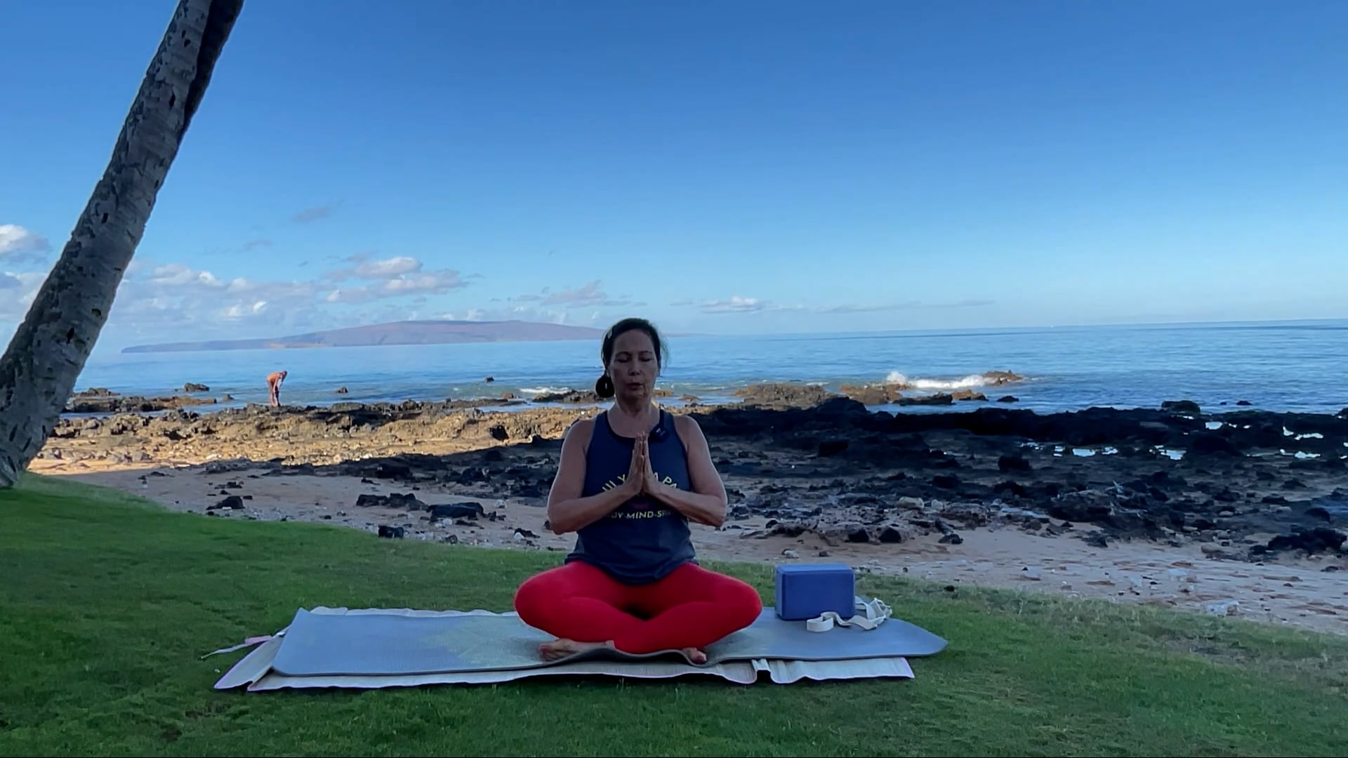 8-15-24 Gentle Beach Yoga:  Focus on total body strengthening and stretching.