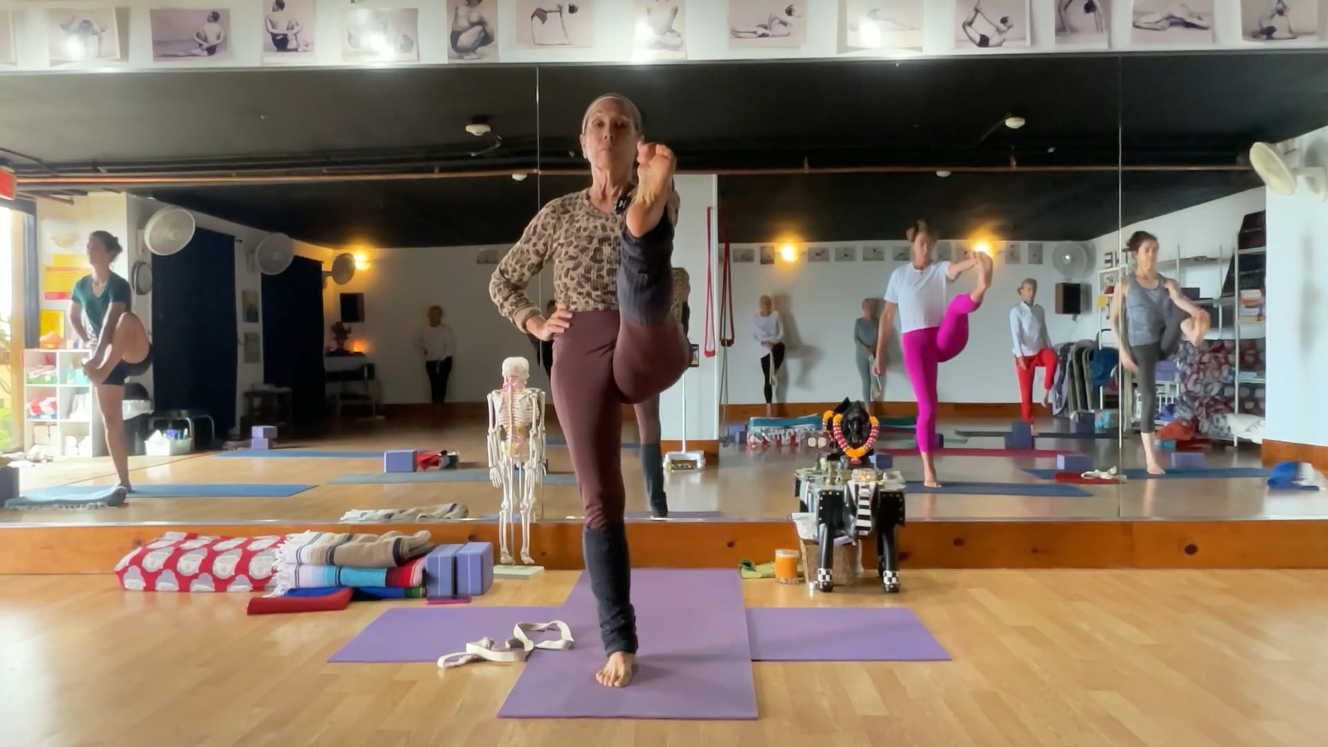 2-10-26 Iyengar Yoga All Levels: Deepening forward bends to build a spinal bridge.