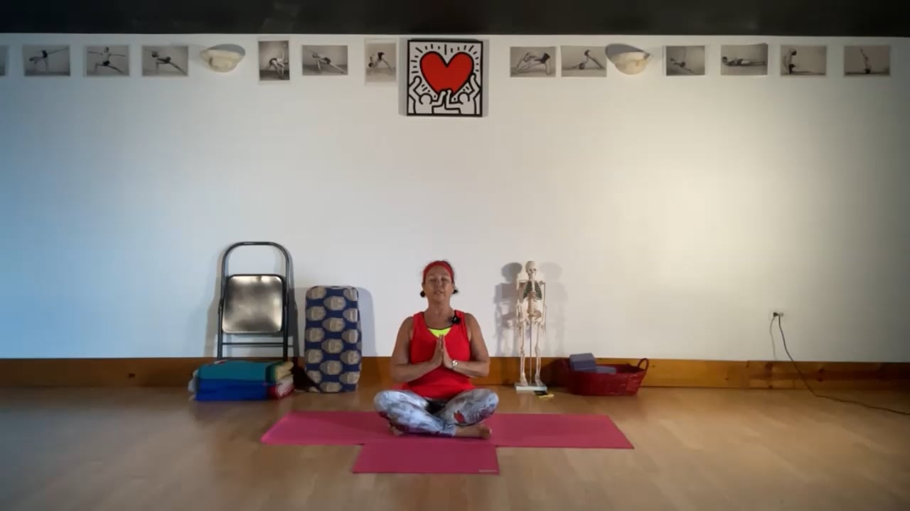 9-7-22 Iyengar Yoga: Connecting to the side body; standing, kneeling, lying, with inversions.