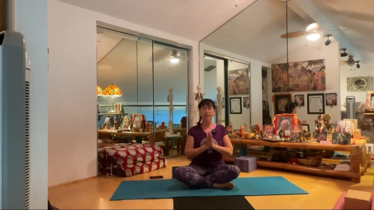 8-25-23 Focus on connecting the leg/pelvis and arm/shoulder in standing and back bending.