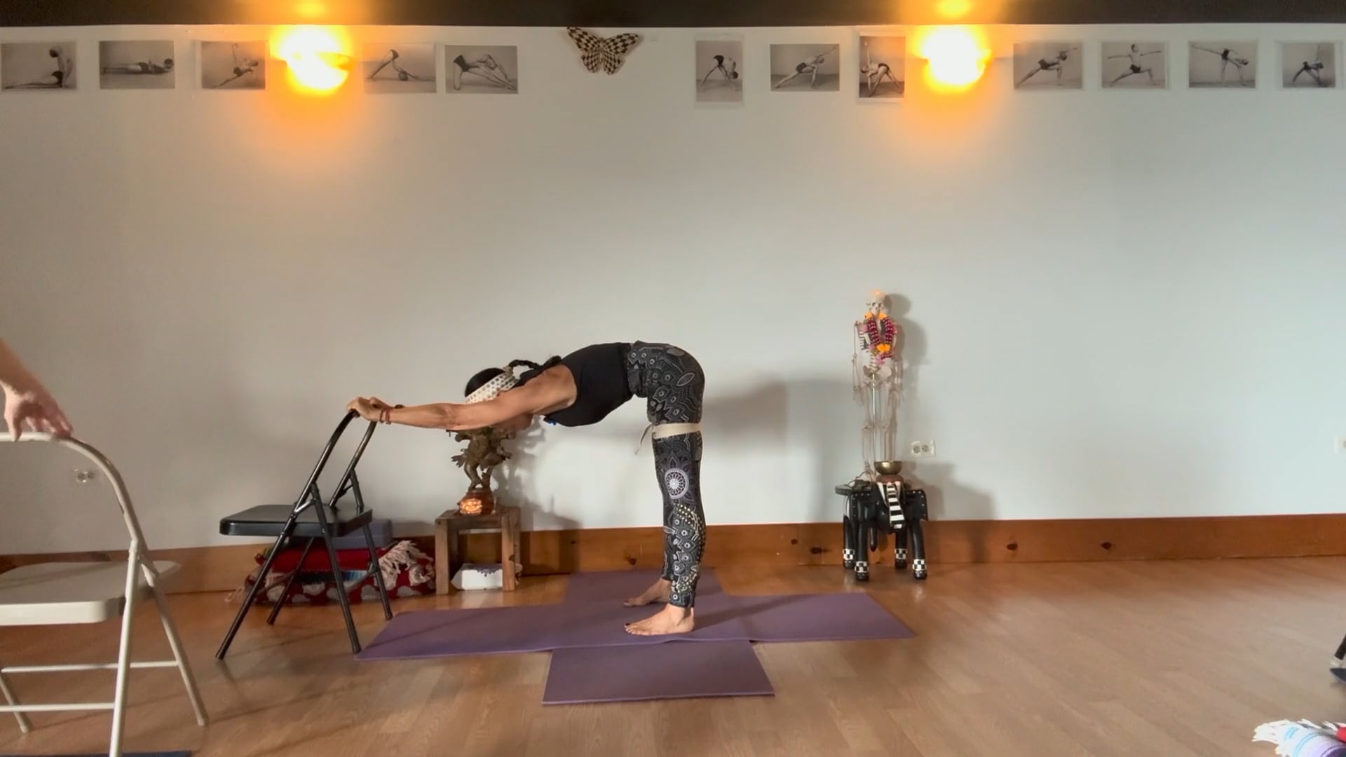 2-23-26 Iyengar Yoga Beginner: Balance on the feet, firm knees lift to hip sockets.