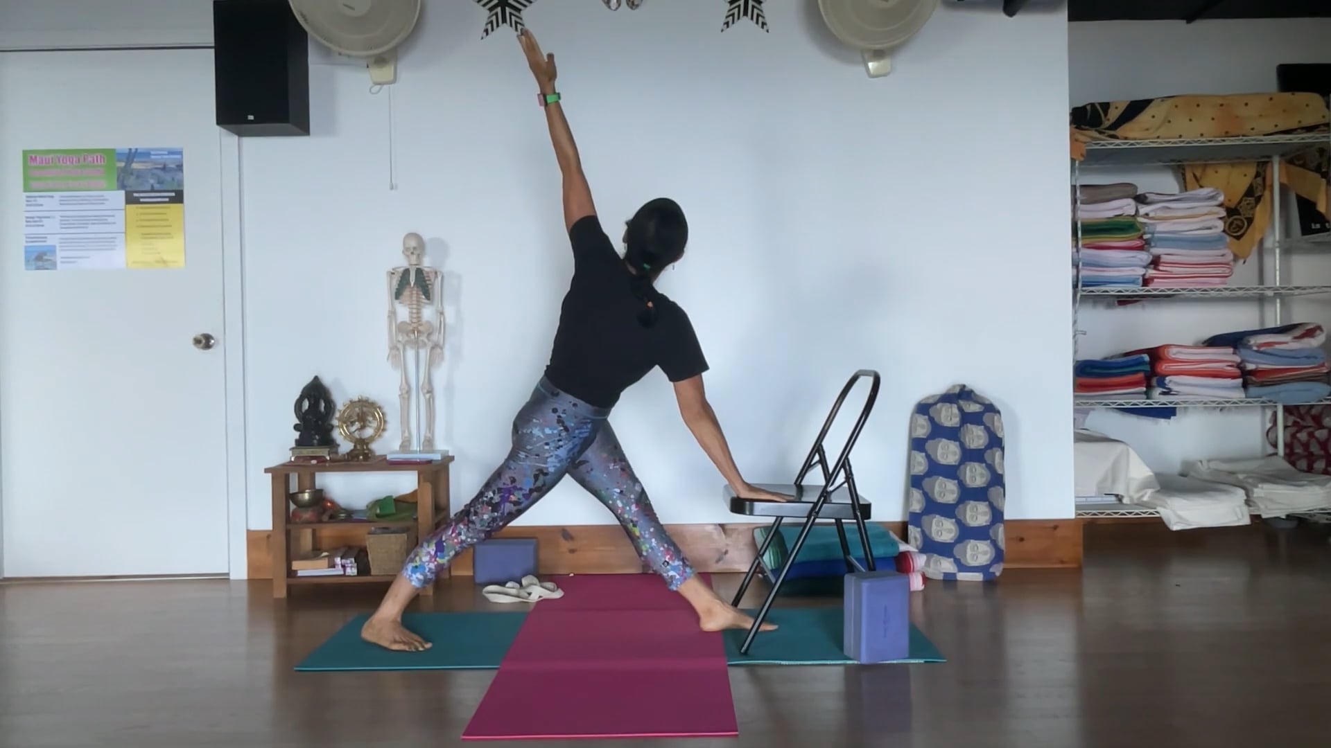 4-28-25 Iyengar Yoga: Focus on the side body lateral/twisting sitting and standing poses.