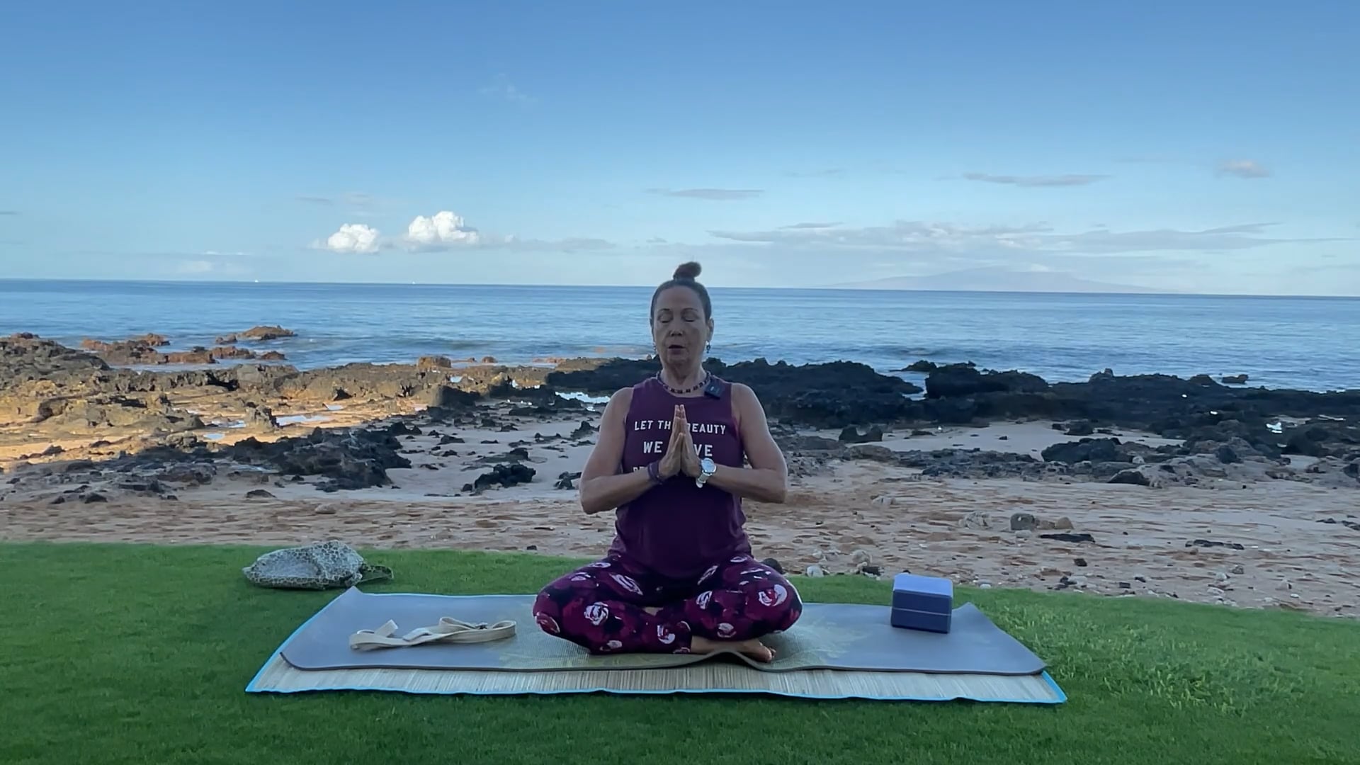 10-5-25 Beach Yoga: A mindful practice.