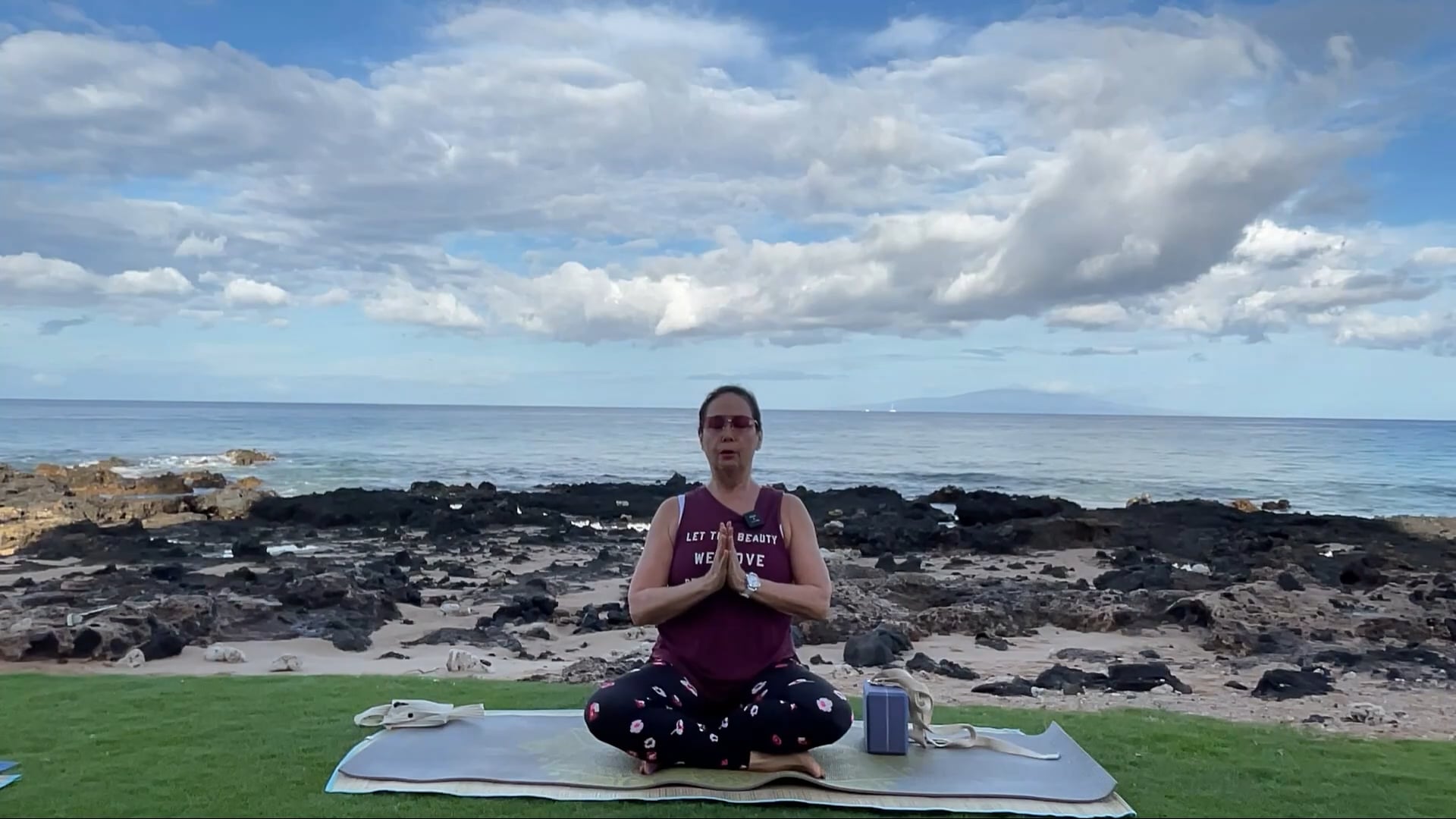 4-2-24 Gentle Beach Yoga: Focus on opening hips and arm/shoulder strength.