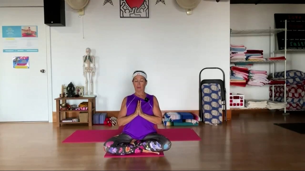 7-8-24  Iyengar Yoga: Focus on inner legs/femur bone connection and lower back release.