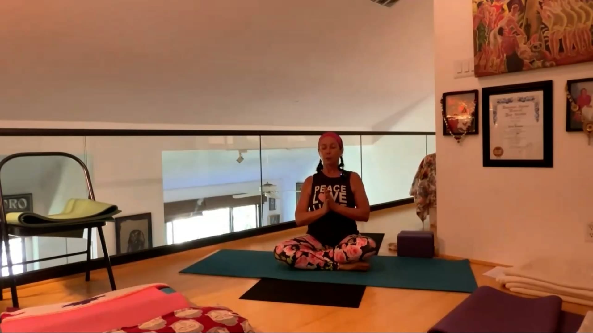 7-3-23  Iyengar Yoga: Focus on shoulder strength, flexibility, and mobility to open the heart center.