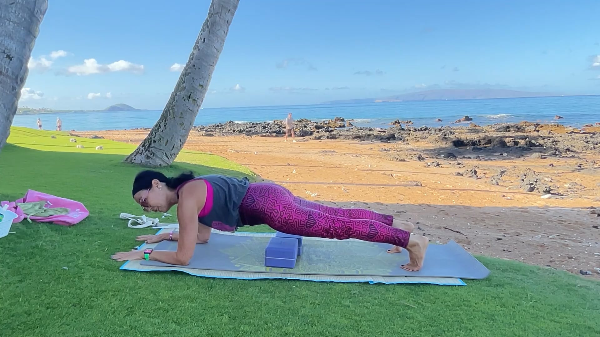 3-11-25 Gentle Beach Yoga: Forward bends to empty the mind, backbending to strengthen the mind.