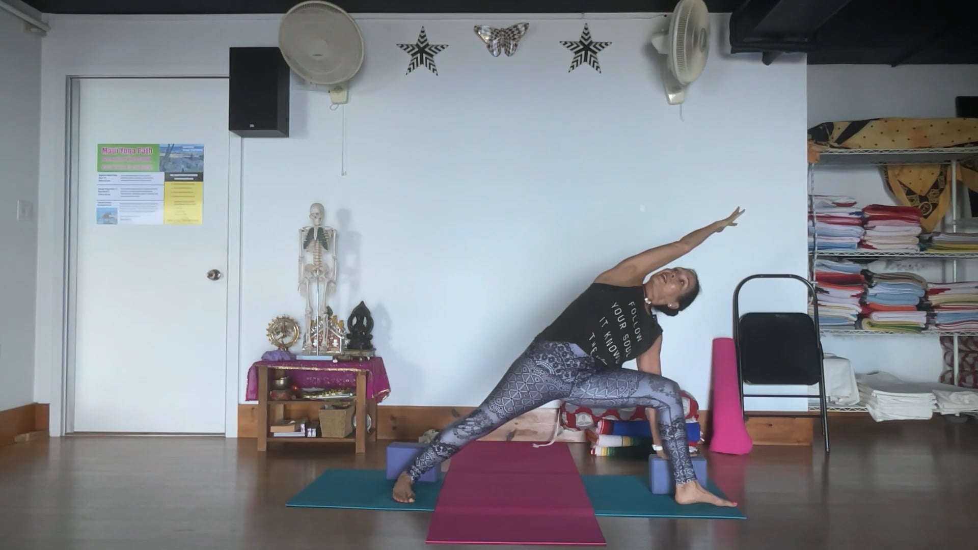 6-9-25 Iyengar Yoga: Focus on adjusting the ankles and wrist to align and balance.