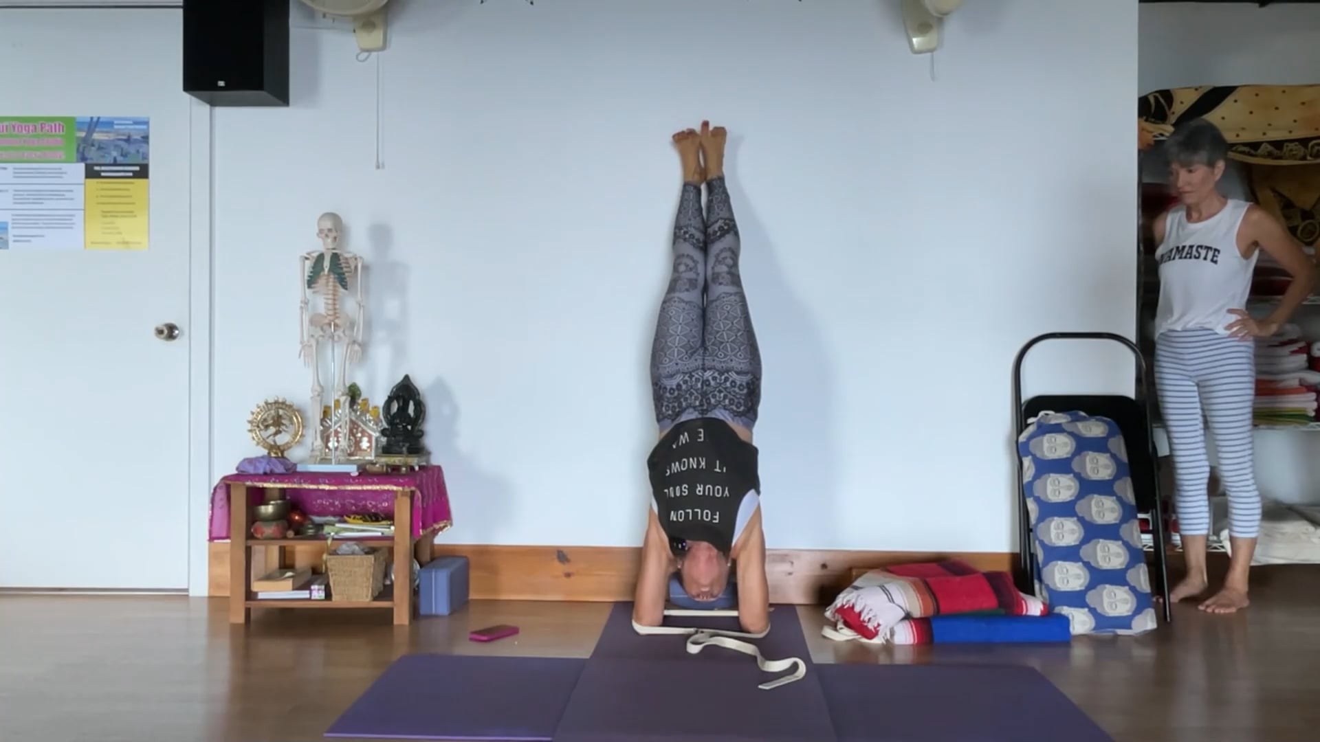 7-21-25 Iyengar Yoga: Backbends and inversions with props to educate and support:
