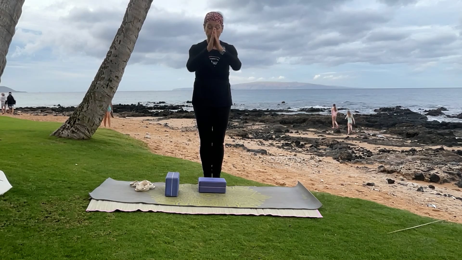 2-10-26 Beach Yoga Beginner: Quieting the mind, repetition, breath by breath.