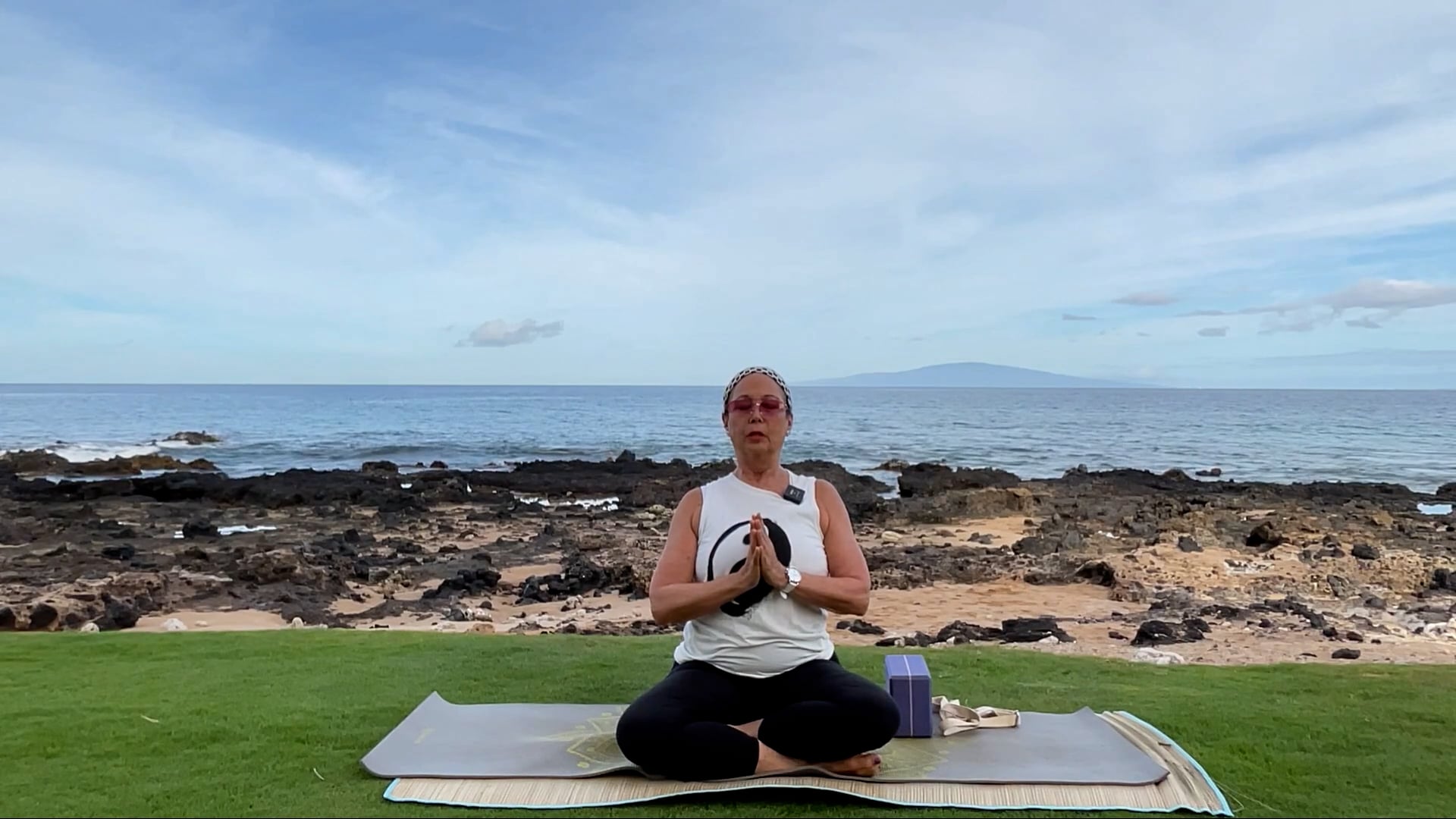 4-30-24 Gentle Beach Yoga:  Focus on balancing, aligning, and grounding the holy feet.