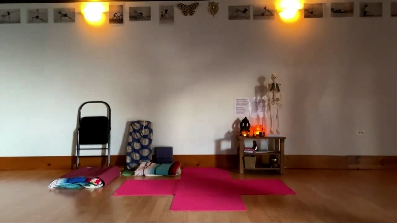 3-6-24 Iyengar Yoga: Focus on back bending, hip openers, and restorative.
