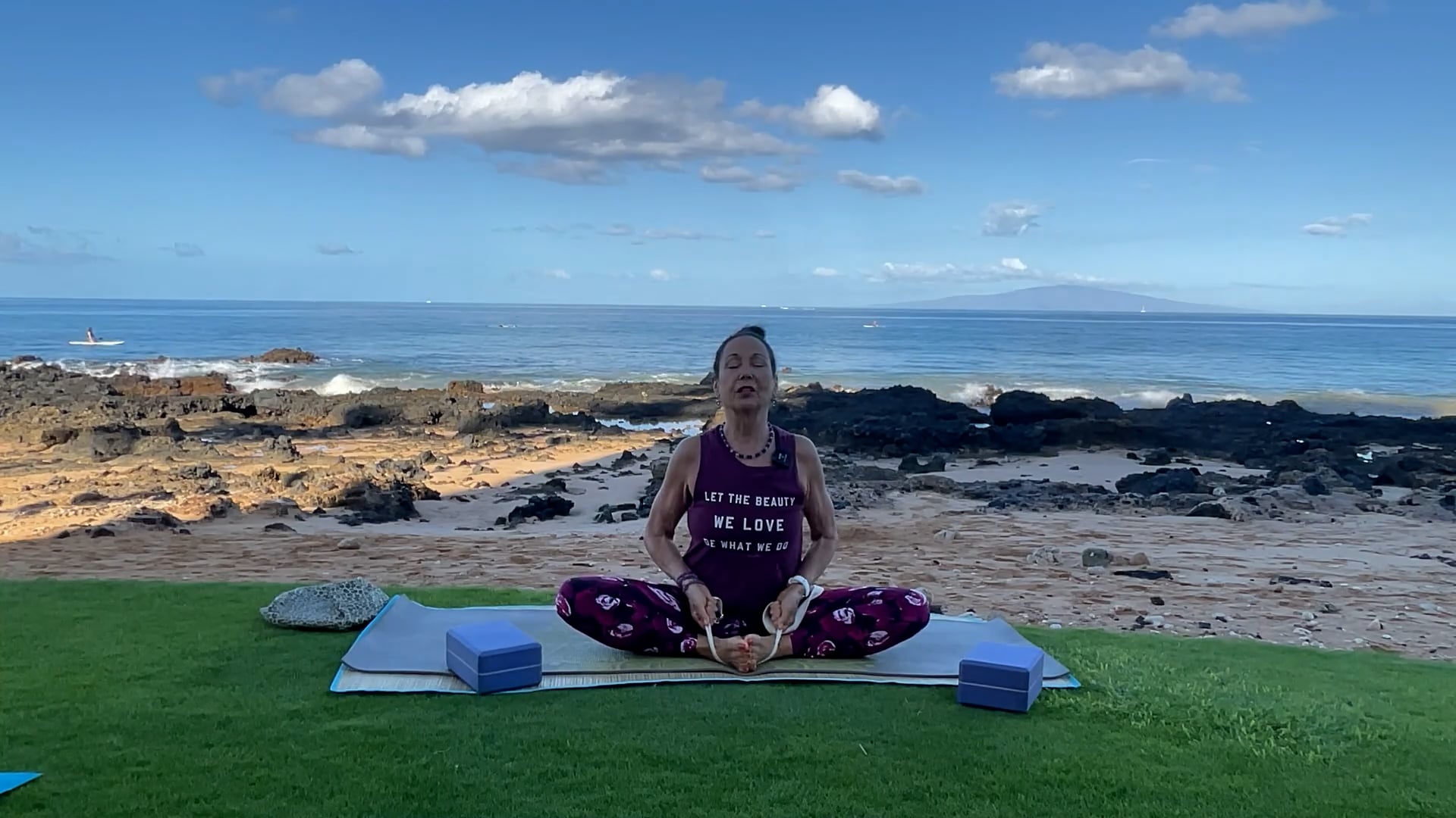 10-5-25 Beach Yoga: A mindful practice focused on learning proper skeletal/posture alignment and movement.