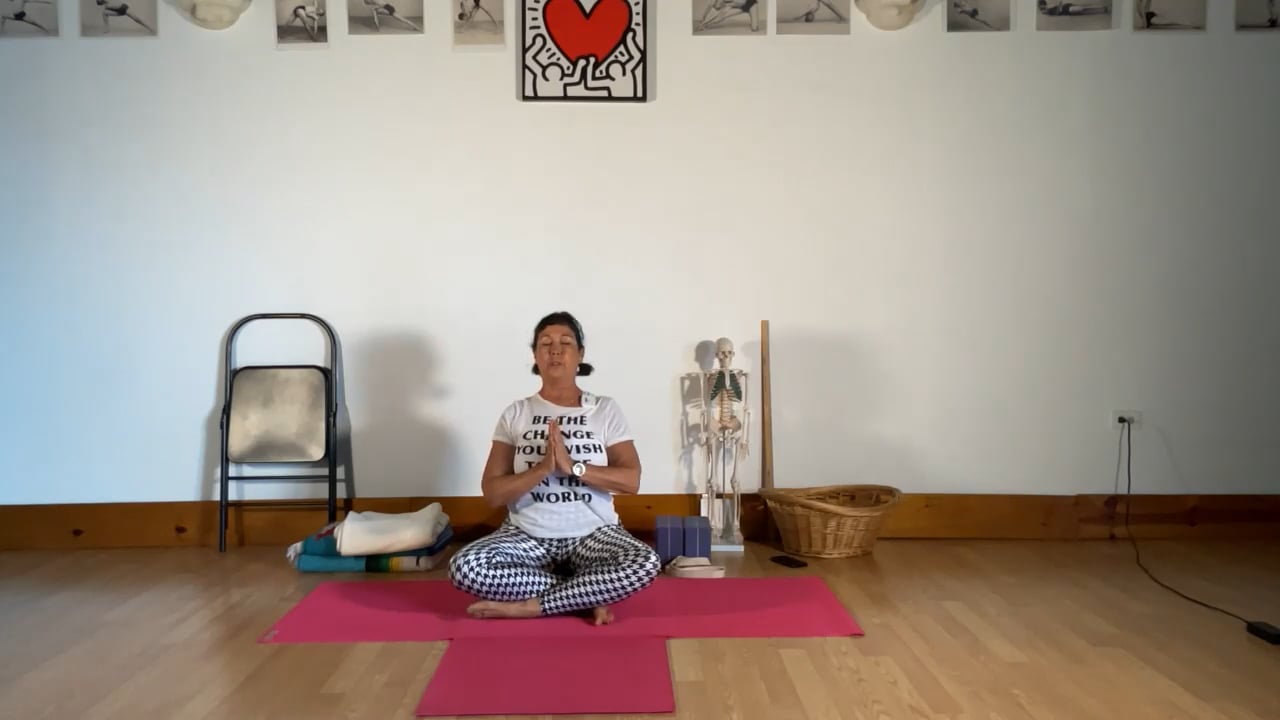 9-28-22  Iyengar Yoga: Focus on the back ribs, sternum, and quadriceps.