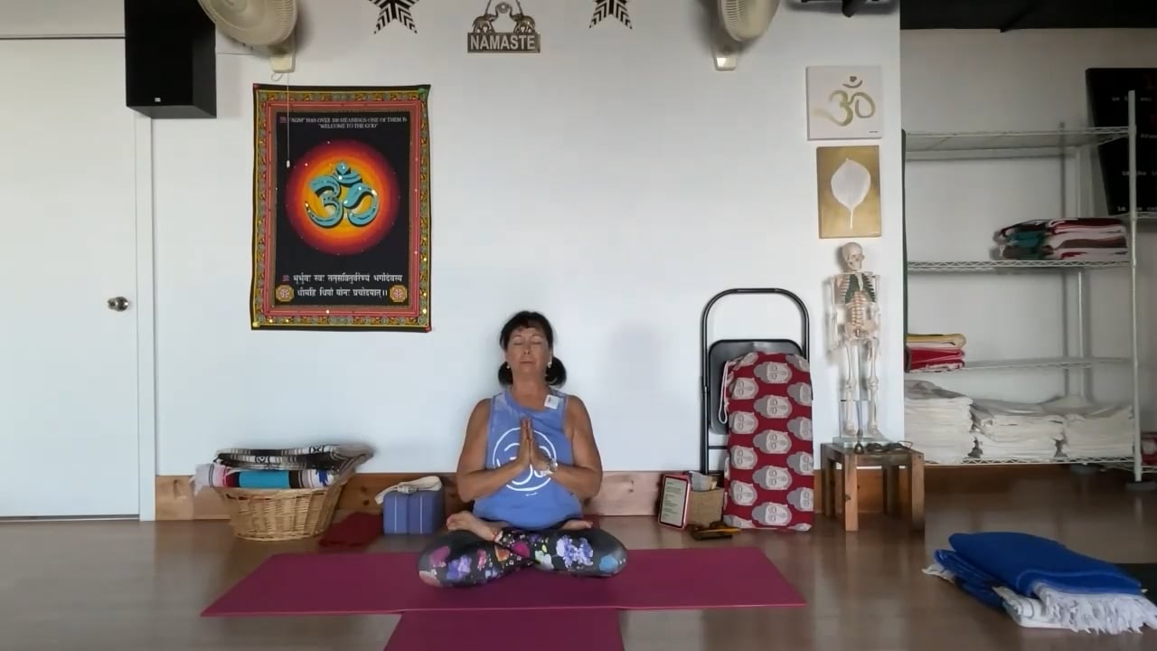 1-25-23  Iyengar Yoga: Focus on lengthening and creating space in the front pelvis/quadriceps/hip flexors.