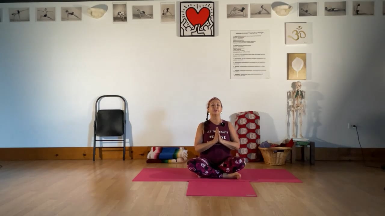 6-17-22 Iyengar Yoga: Variations of Padmasana and standing poses for ankles, knees, and pelvis.