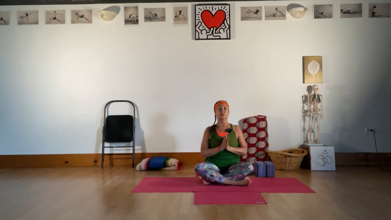 6-8-22  Iyengar Yoga: Focus on alternating leg variations for strength and stability of hips.