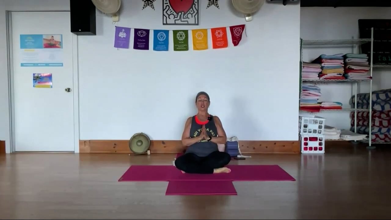 5-8-24  Iyengar Yoga: Focus on firmness of front legs, back, and lifting.