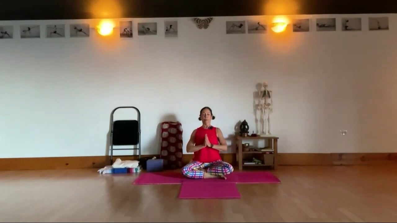 12-4-24 Iyengar Yoga: Focus on lengthening the lower back with various variations.
