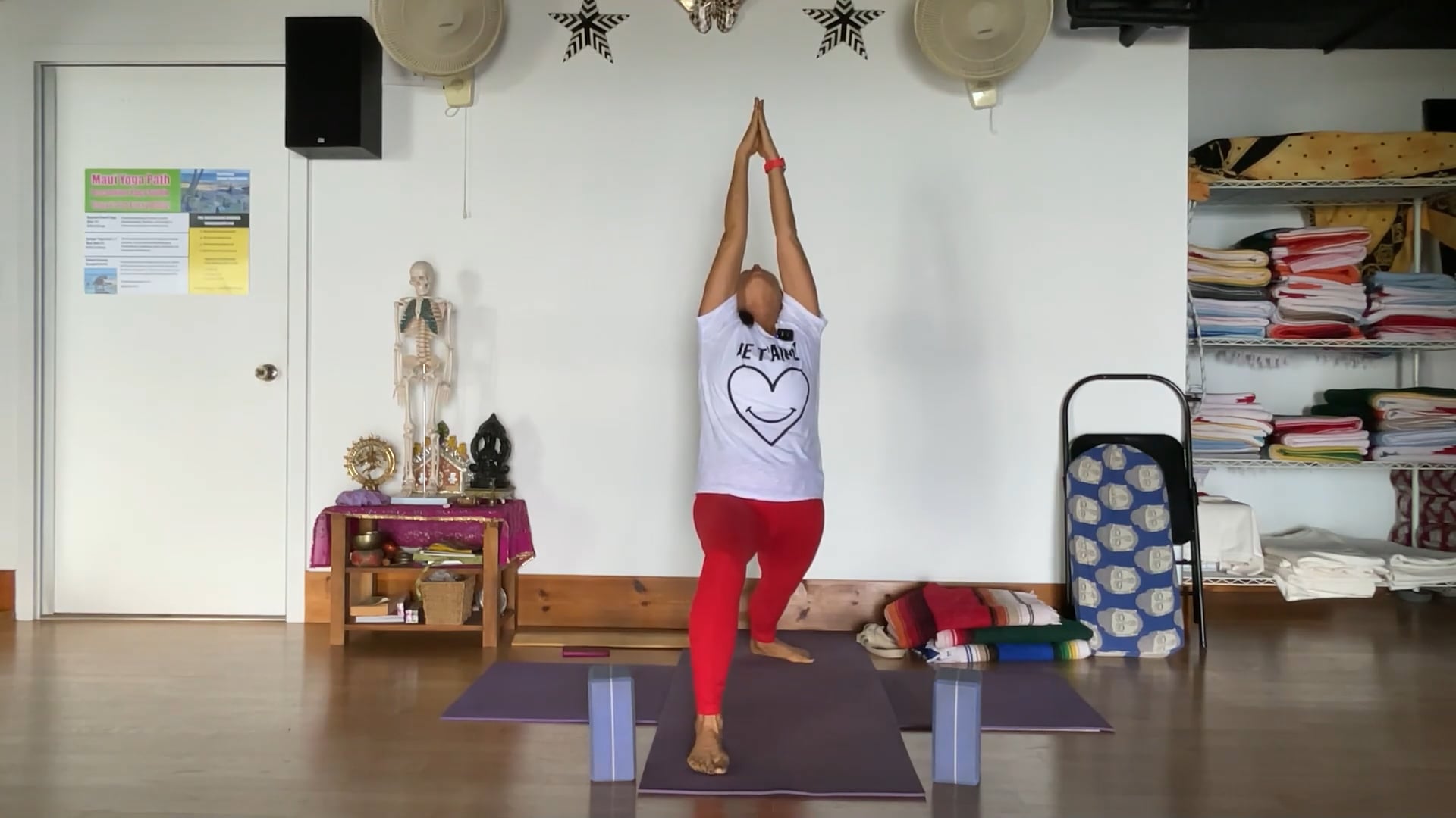 7-9-25 Iyengar Yoga: Focus on balance in standing poses and alignment in inversions.