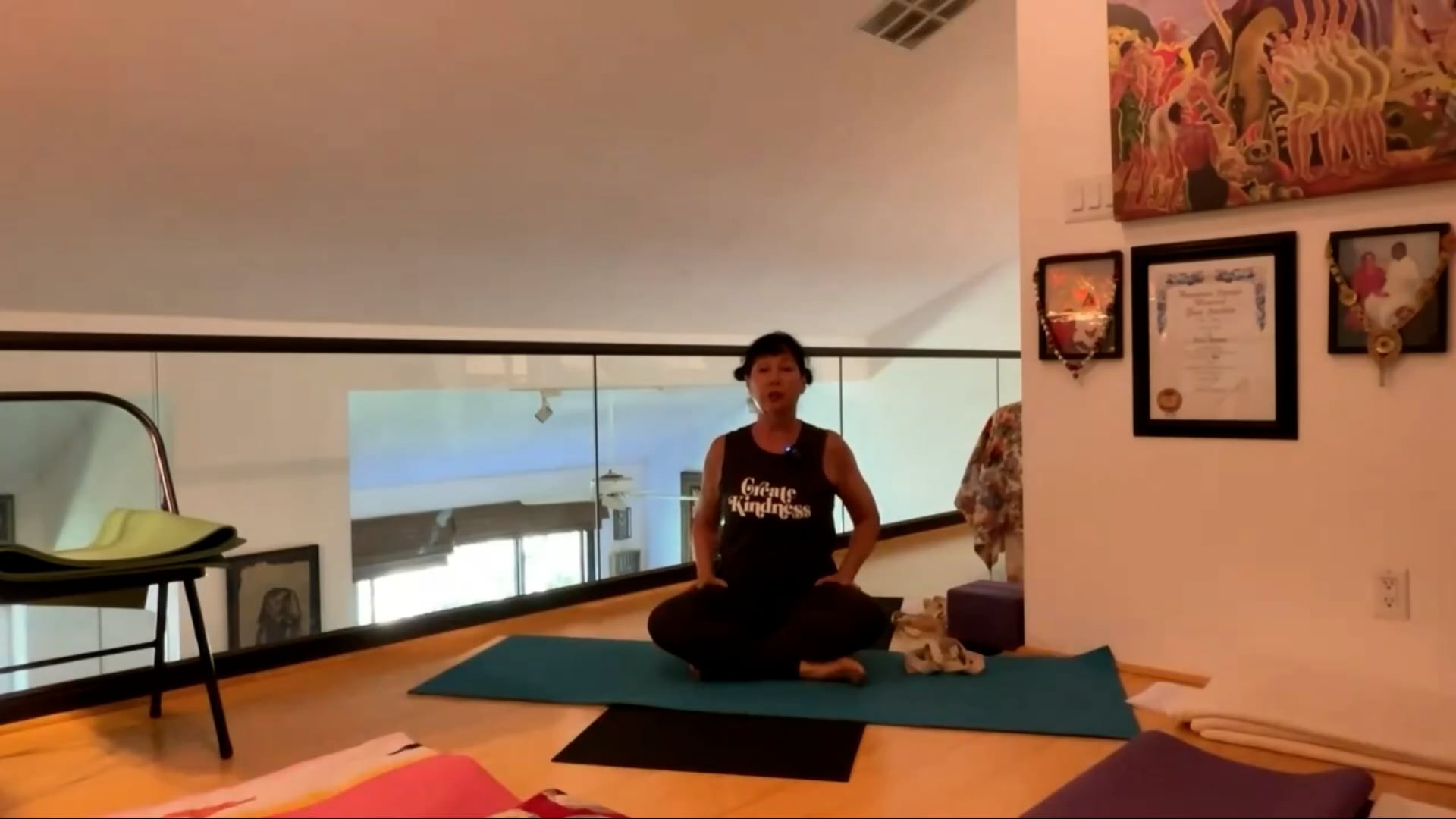 7-7-23  Focus on the imprint of the harness for the shoulders and Virasana feet for the pelvis.