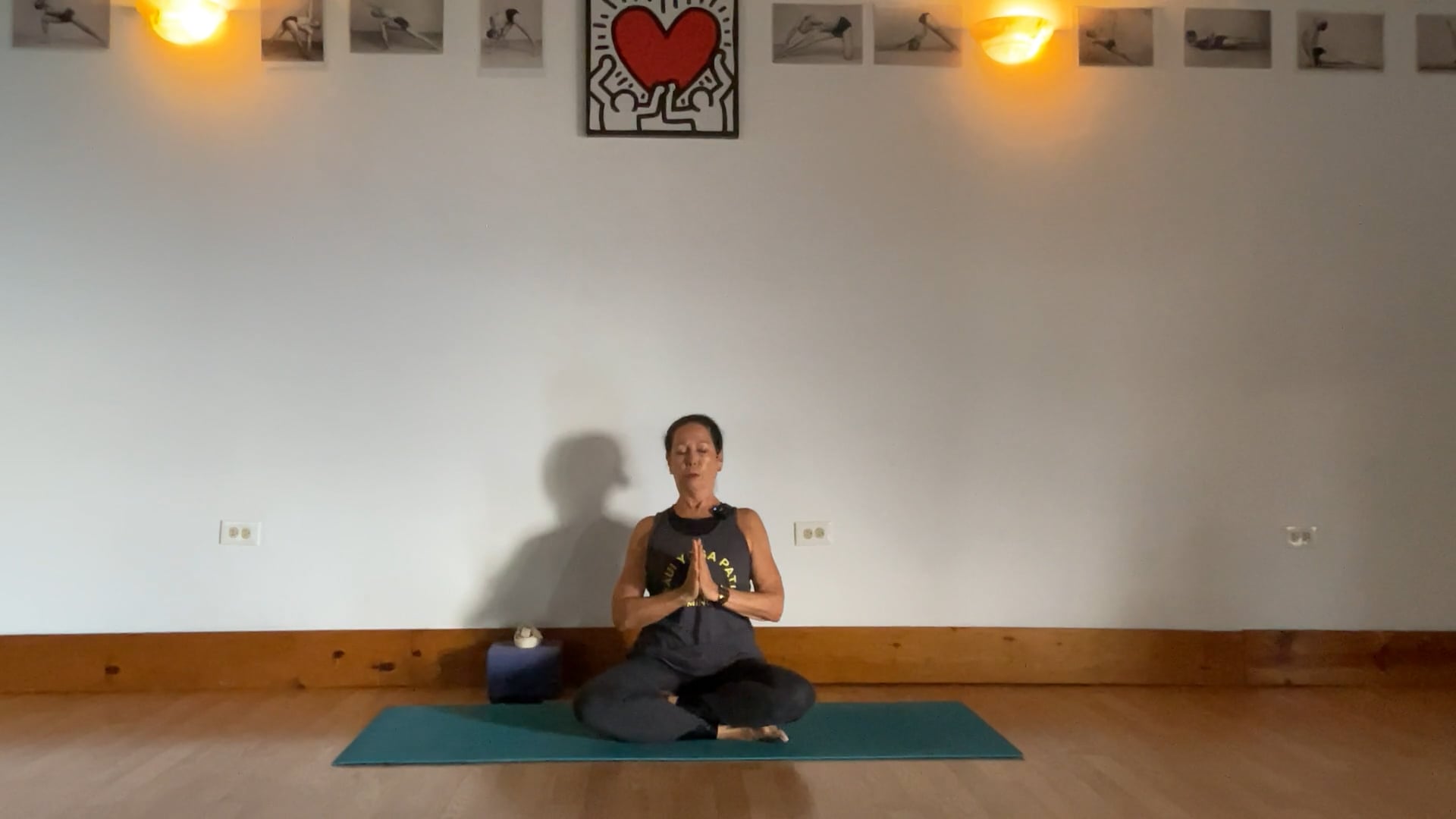 9-13-24 Iyengar Yoga: Shoulders back and down, blades in, lift heart/sternum up in sitting, standing, and inverting.