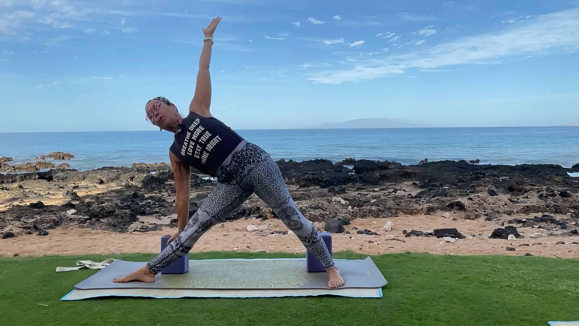 3-20-25 Gentle Beach Yoga: Happy Spring Equinox: New beginning! Standing poses.