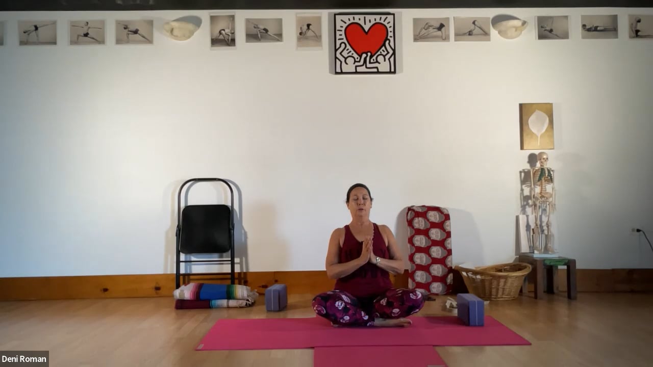 5-25-22 Iyengar Yoga: Vertical and horizontal: Standing, back bending, forward bending, inversion.