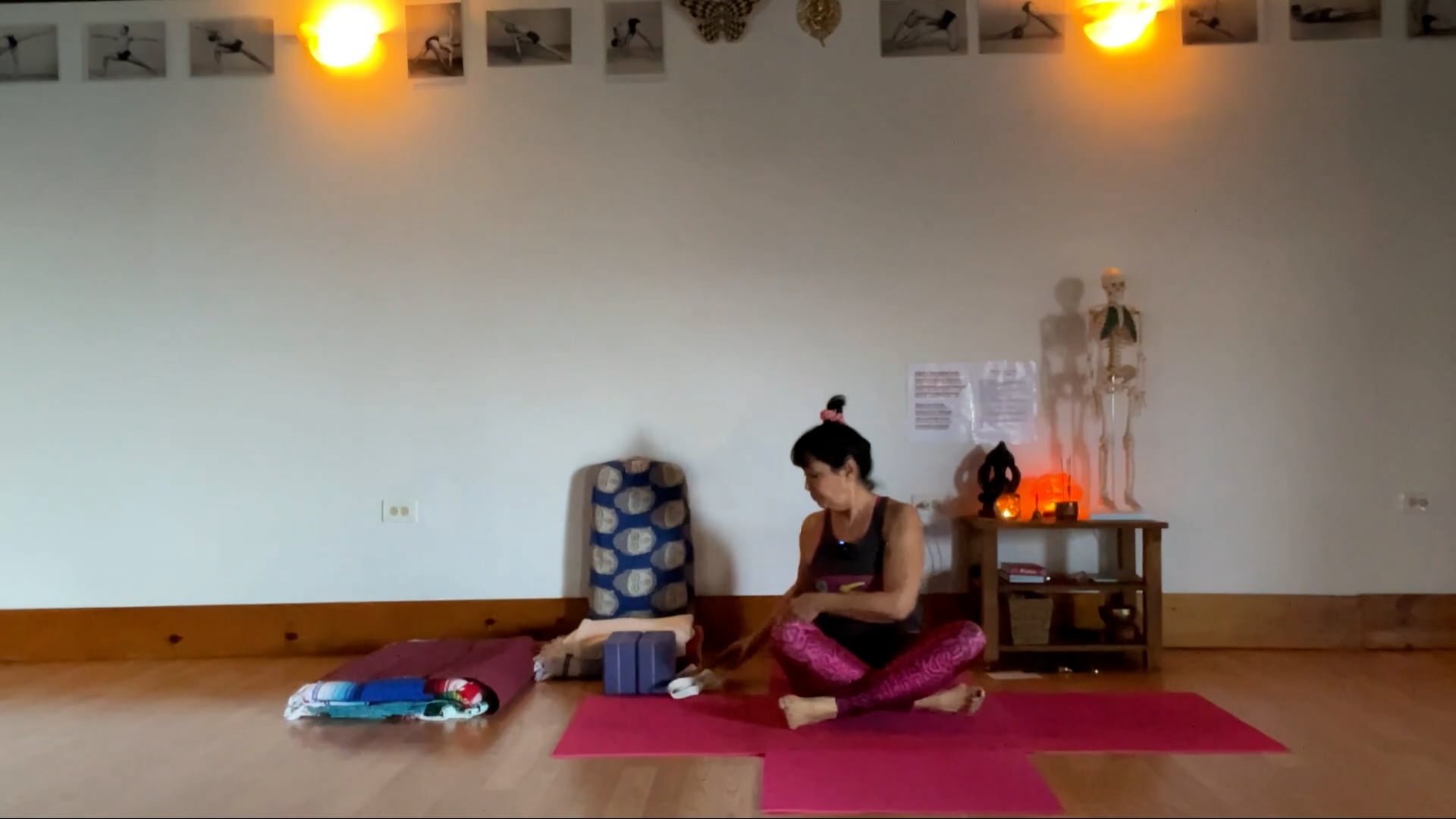 3-18-24  Iyengar Yoga: Focus on the side body, extension/space, soften abdomen/lift anterior pubic bone, inversions.