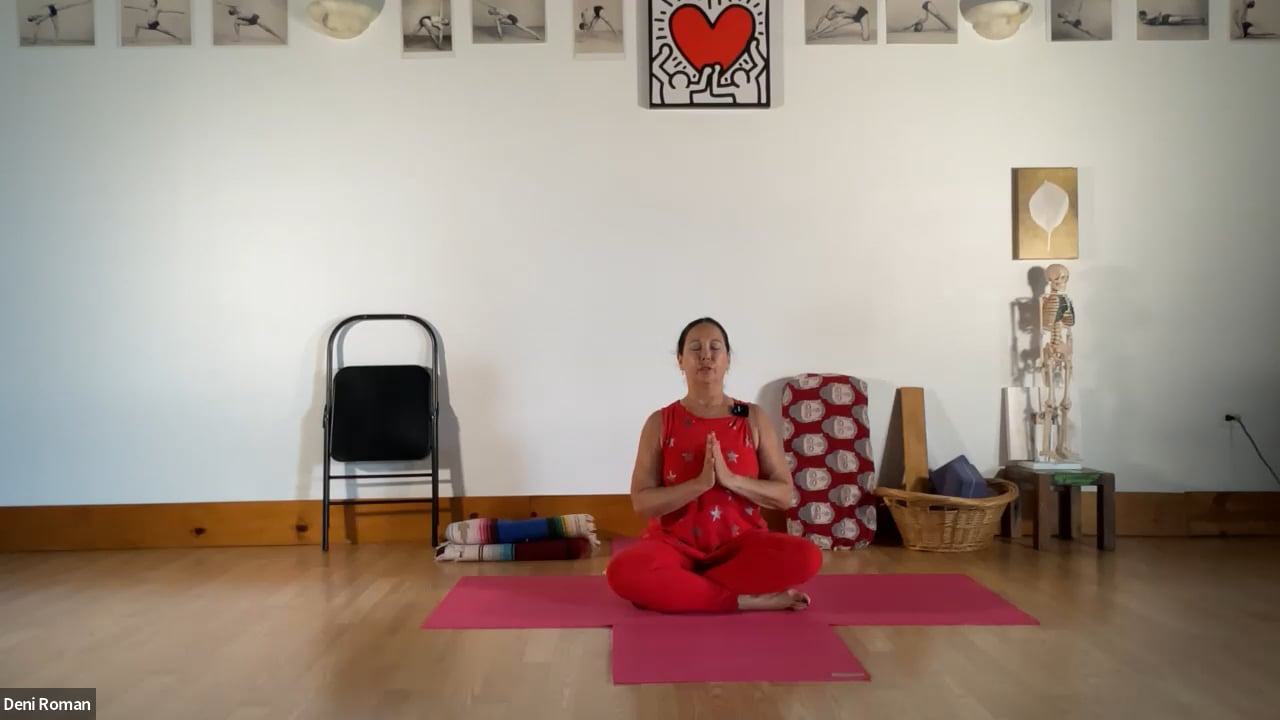 5-19-22 Iyengar Yoga: Joint strengthening, firming, connecting. Sitting, twisting, standing, back bending, inverting, savasana.