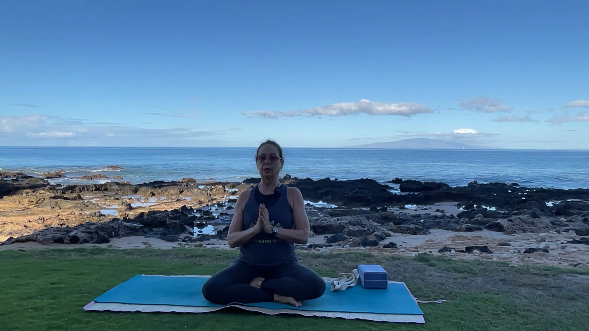 10-3-24 Gentle Beach Yoga: Focus on adjusting the hips to open up the shoulders.