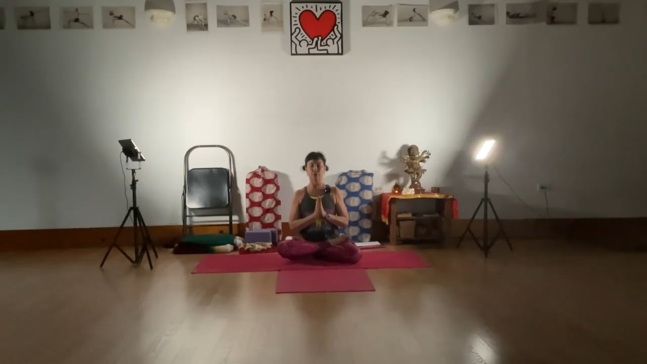 4-18-23 Iyengar Yoga: Hip openers, one-legged poses, and foundations of padmasana.