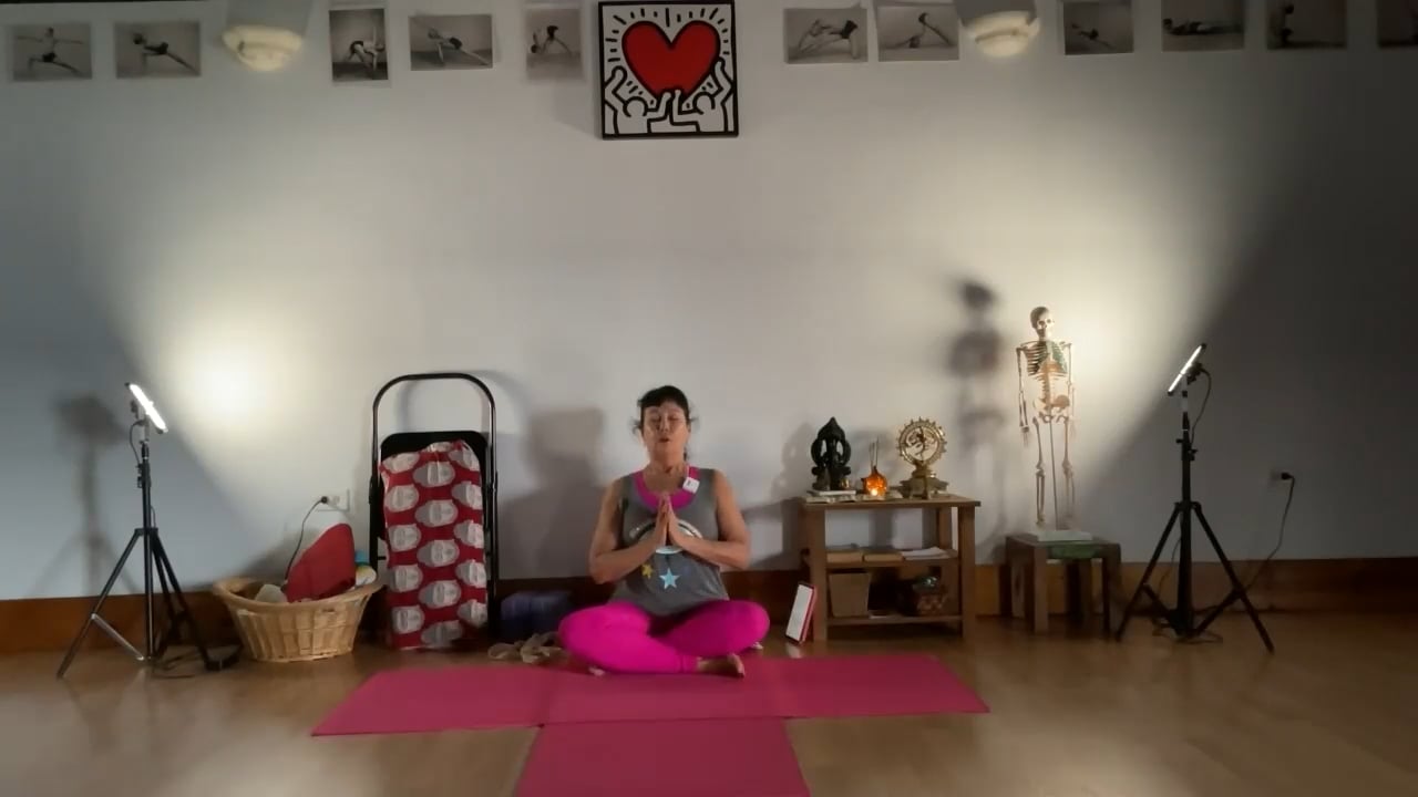 3-1-23  Iyengar Yoga: Focus on the side spine, lengthening in seated twist and standing.