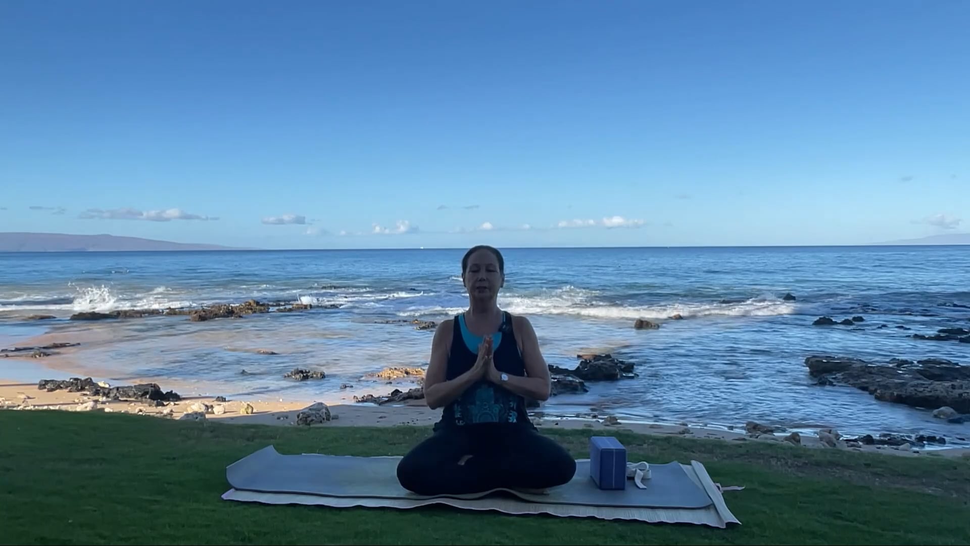 10-8-24 Gentle Beach Yoga: Focus on simple/basic asanas to keep the body balanced.