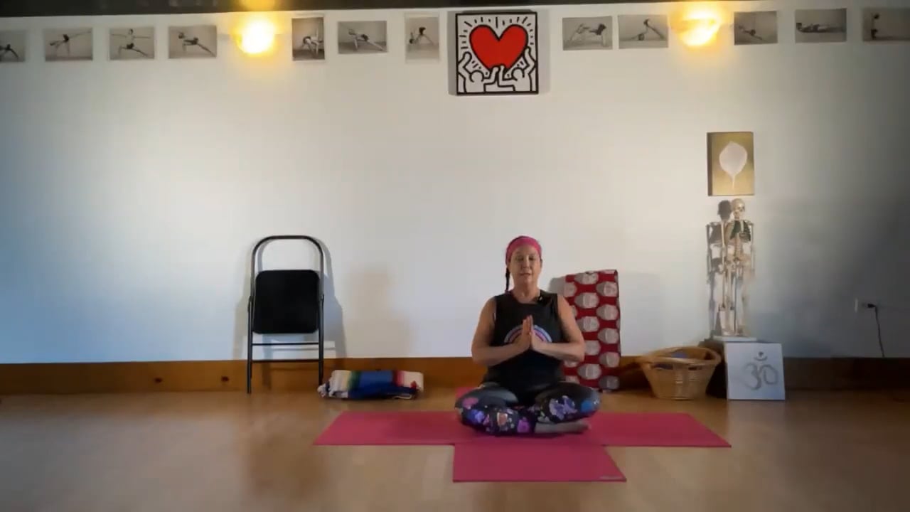 6-13-22 Iyengar Yoga: Firmness and stability in buttock bones and legs.