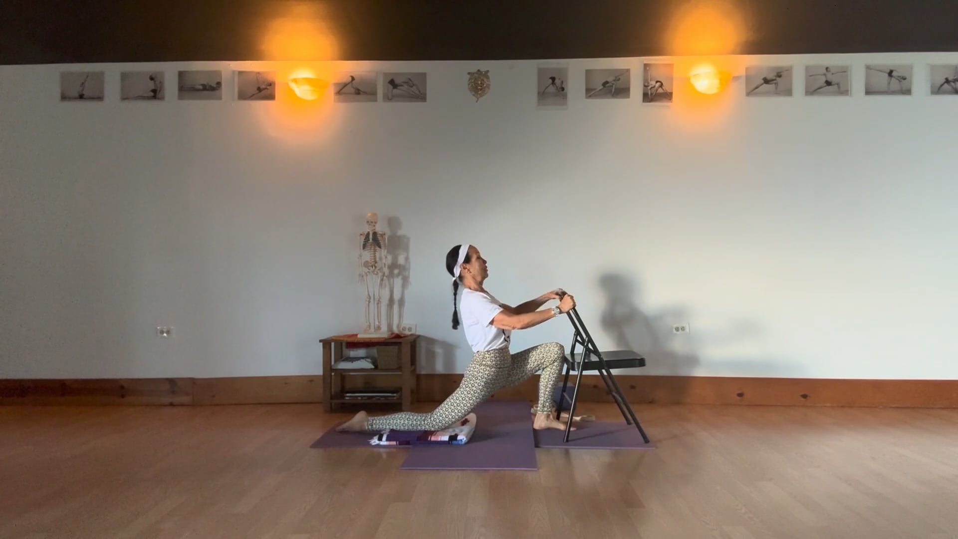 6-12-26 Iyengar Yoga: Connect to the four directions—down to the earth, up to the sky, side to side, and front to back—to create