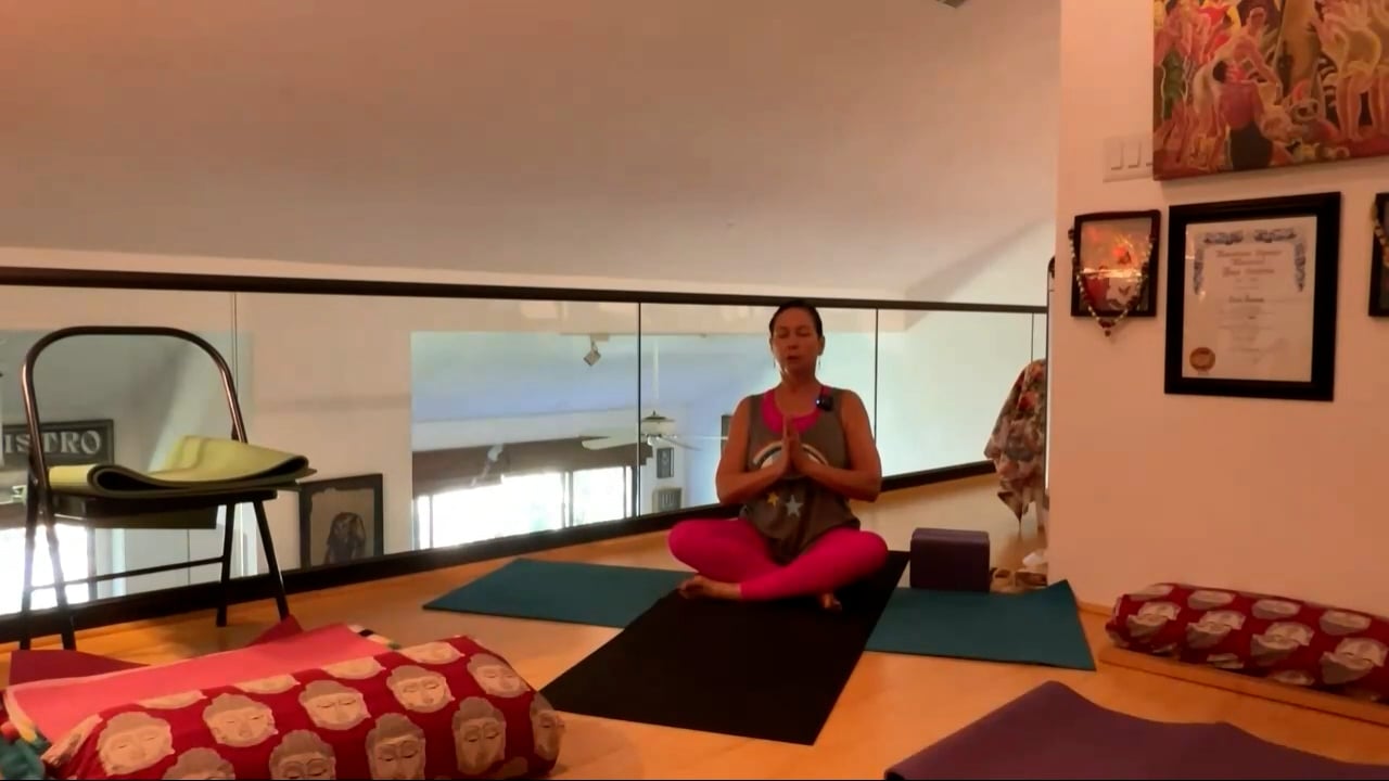 8-2-23 Iyengar Yoga: Focus on improving posture with foundations for back bending.
