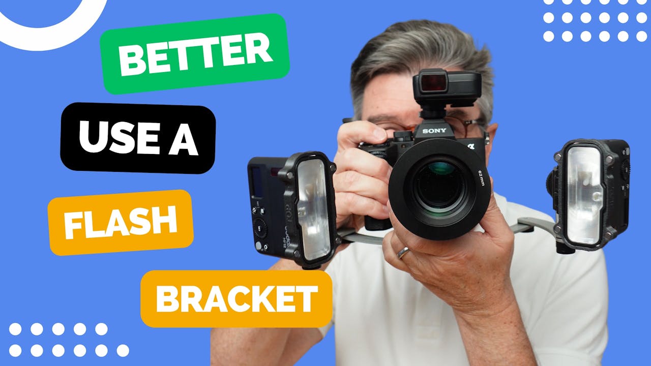 Better use a flash bracket Masterclass 2024 DentalTV