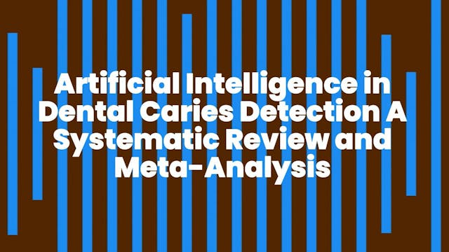 Artificial Intelligence in Dental Car...