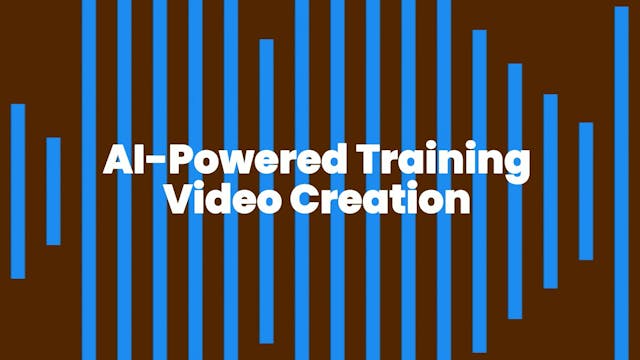 Revolutionizing Training with AI Videos