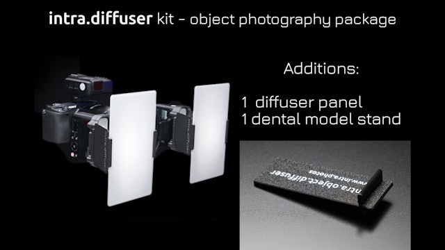 Intra diffuser object photography package