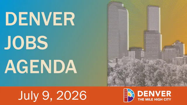 Denver Jobs Agenda