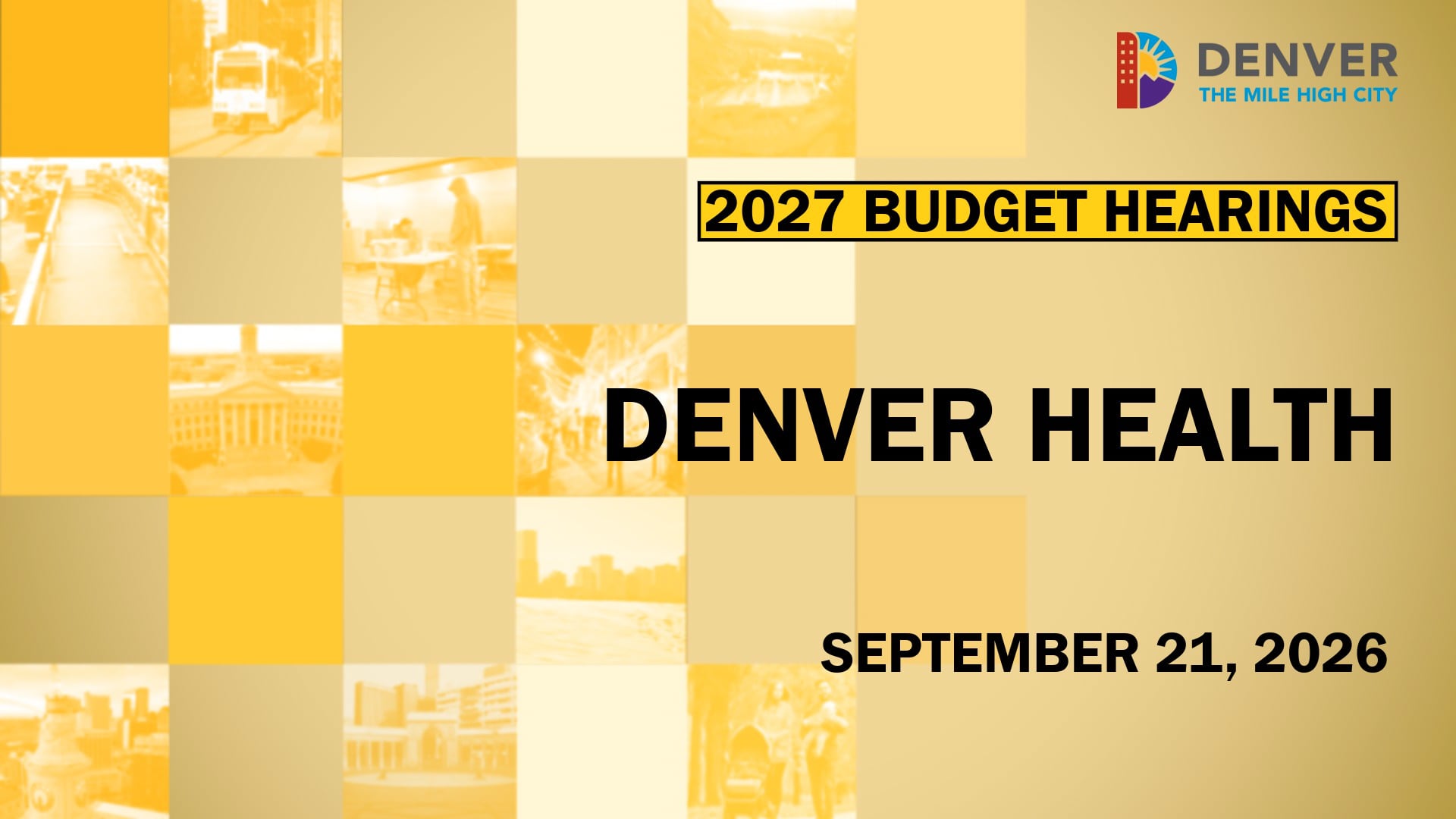 Denver Health - September 21, 2026
