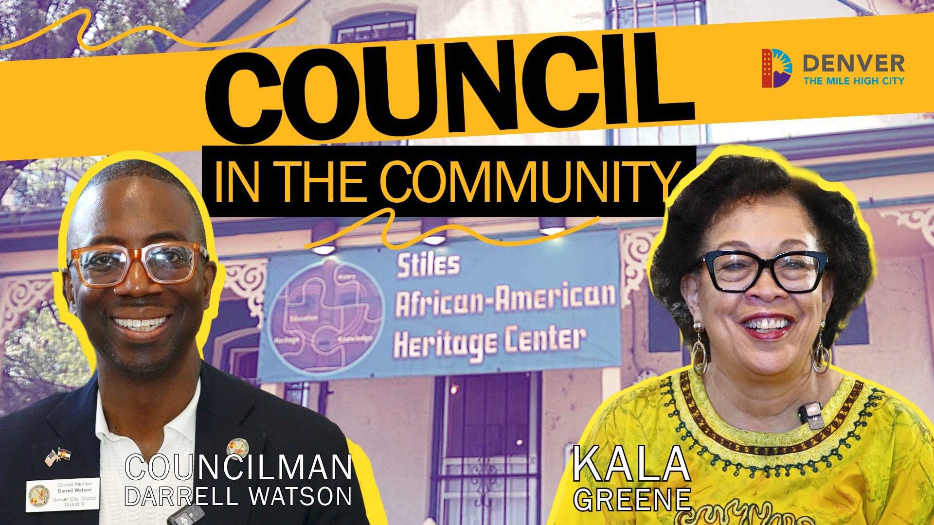 Councilman Darrell Watson and the Stiles African American Heritage Center