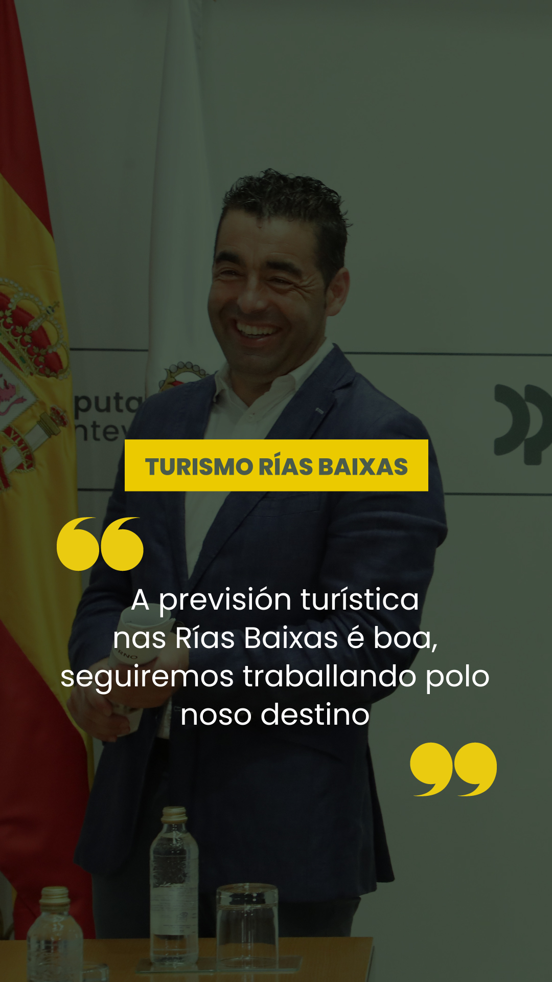Conferencia de prensa do 14 de agosto de 2026. Turismo Rías Baixas