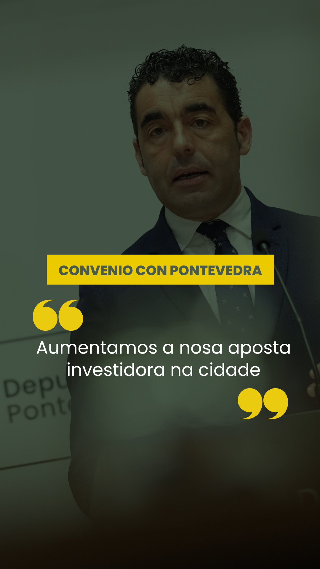 Conferencia de Prensa do 27 de febreiro de 2026. Convenio con Pontevedra