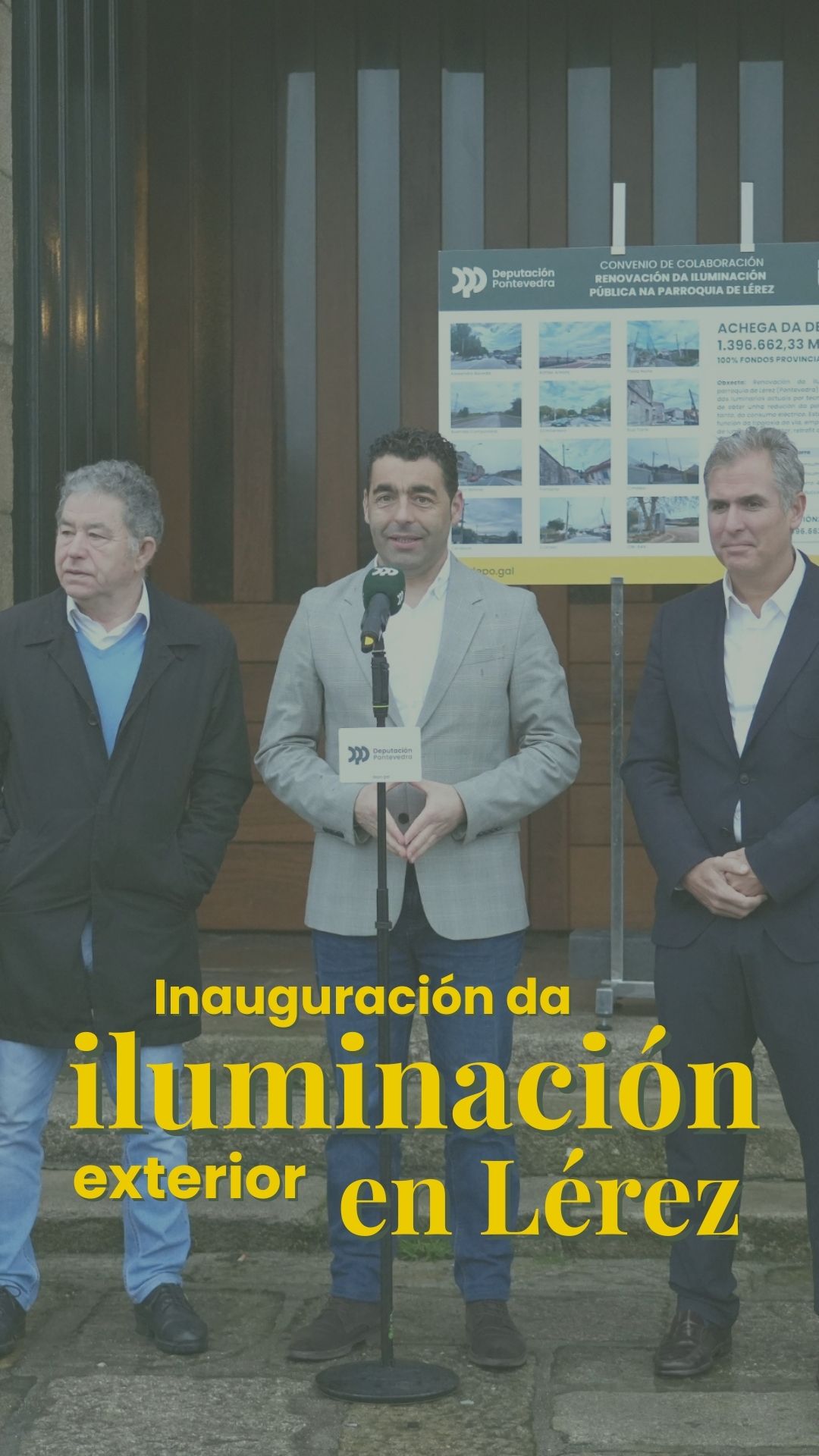 Inauguración da iluminación exterior en Lérez